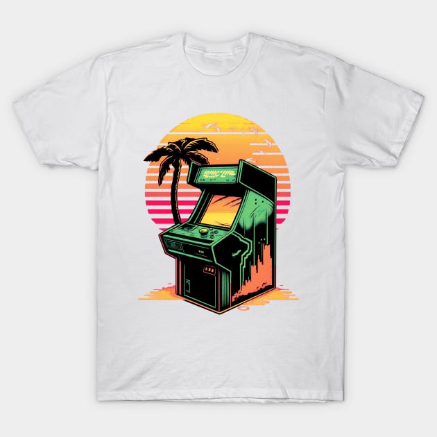 Retro Arcade Machine T-Shirt by DragonDream